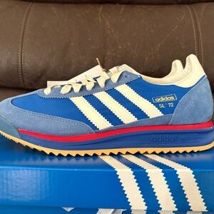 Adidas SL 72 Blue and Cream Sneakers brand new in box 7 youth or 8 women’s